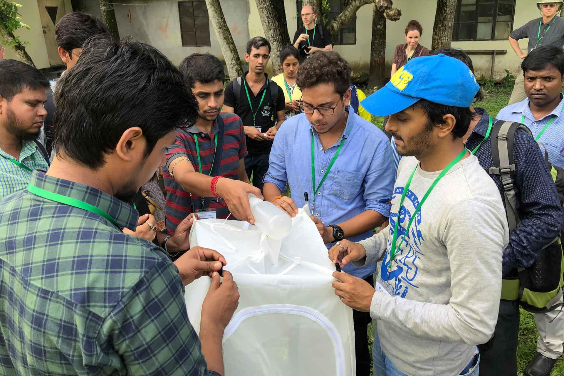gnatwork workshops using nets in the feild bangladesh