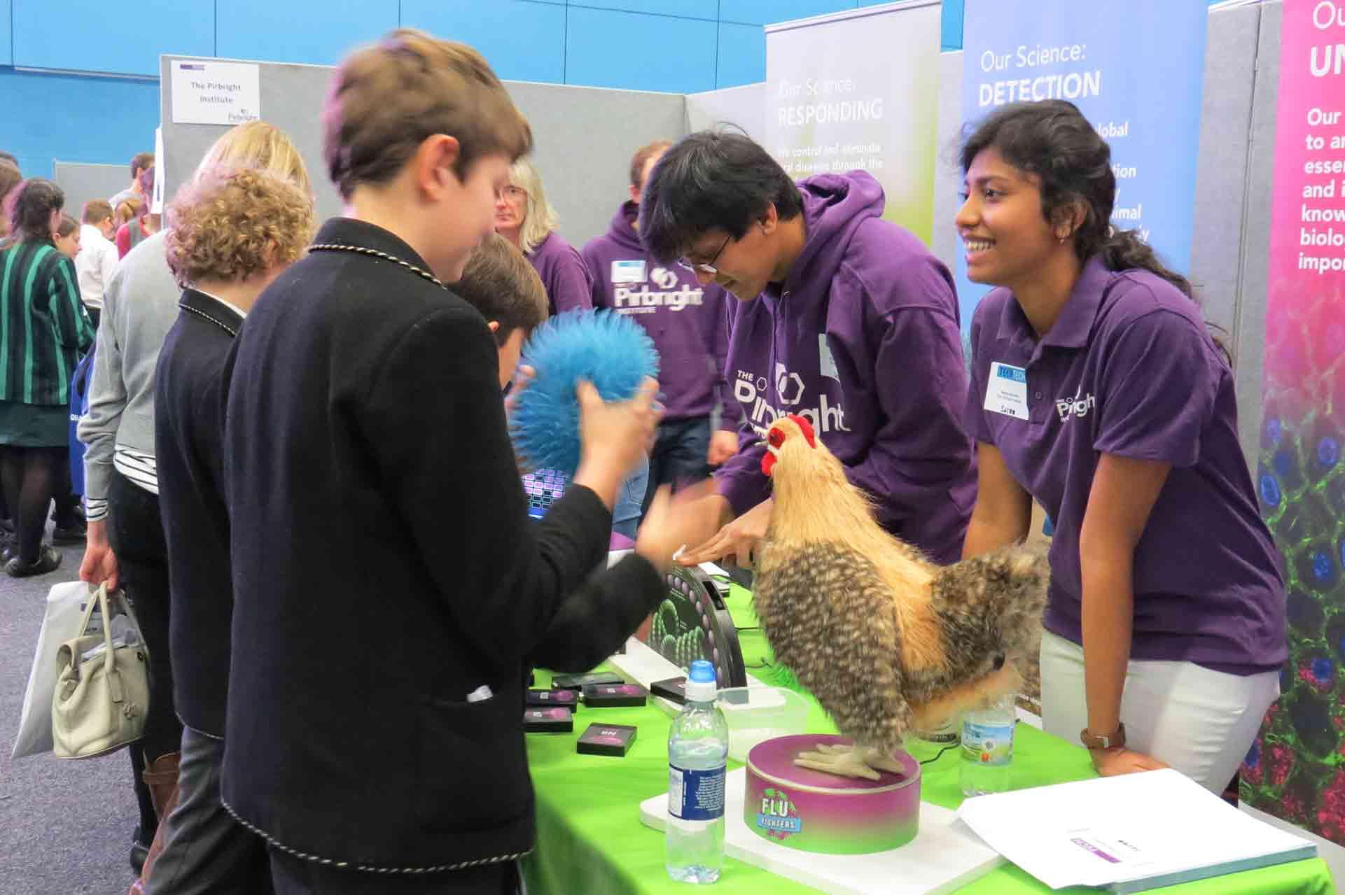 The Pirbright Institute's STEM Ambassadors inspiring potential future scientists at TeenTech 2017